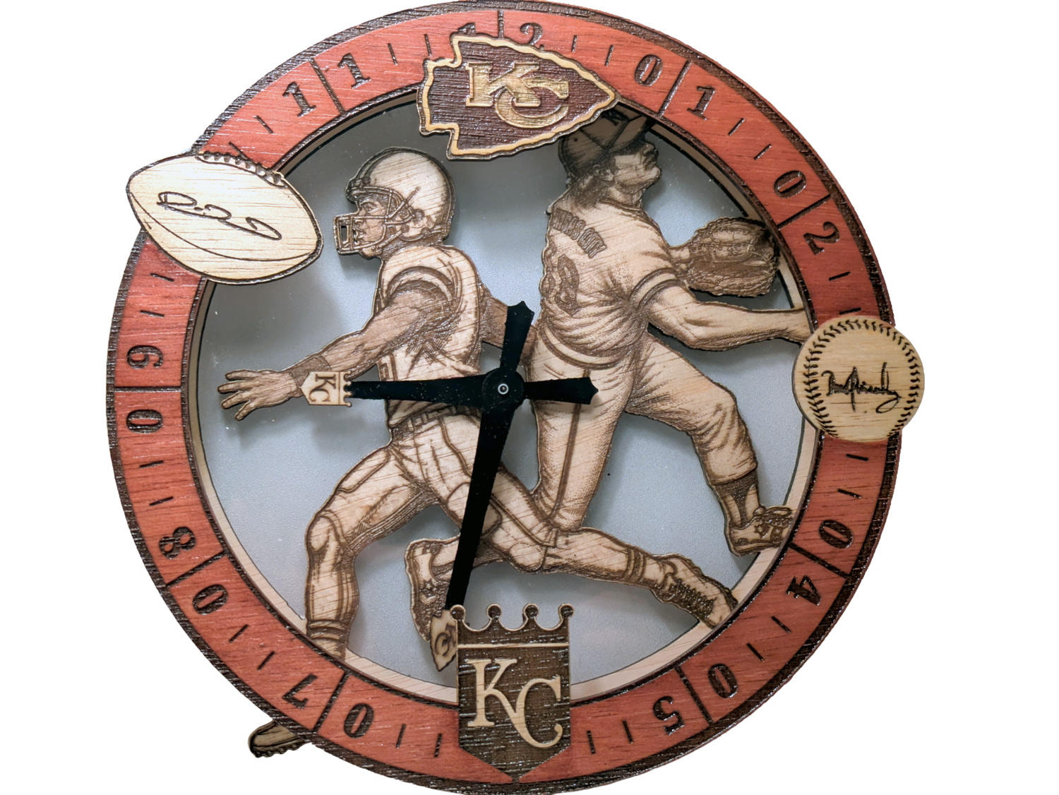 View 2 of Chiefs & Royals LED Clock